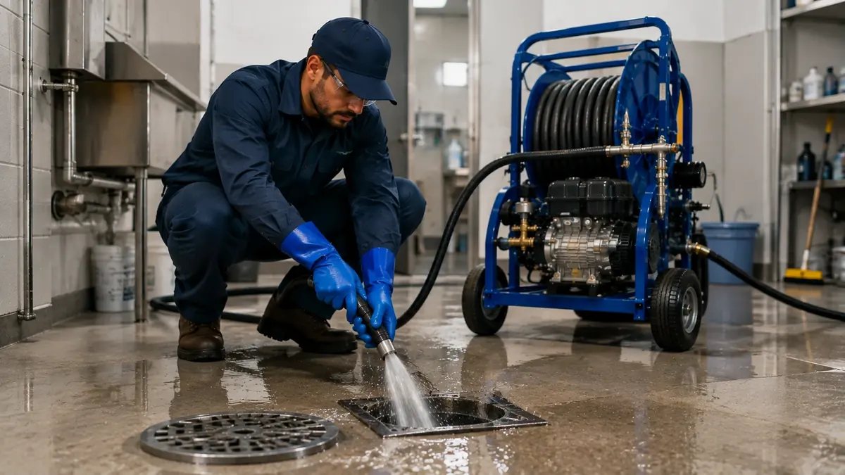 Floor Drain Hydro Jet Cleaning in Ojai