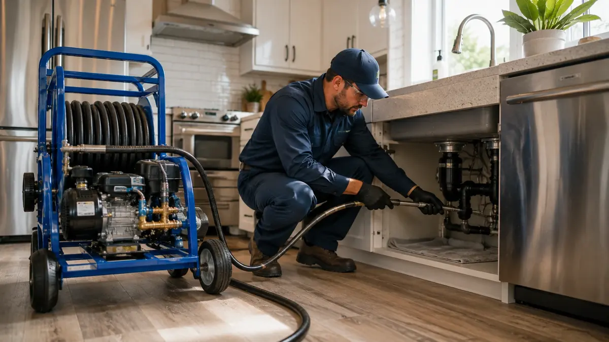 Kitchen Drain Hydro Jetting in Ojai