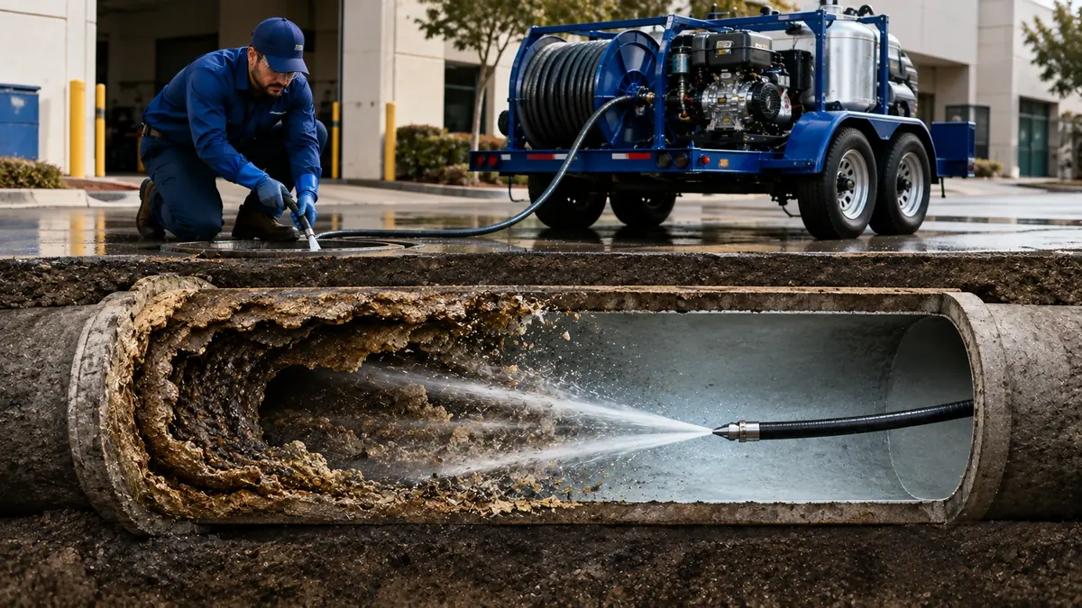 Sewer Pipe Descaling in Ojai